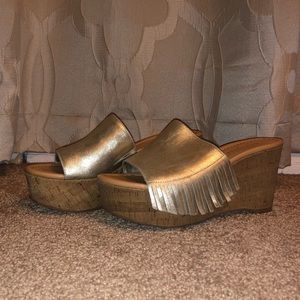 Marc Fisher Shawn Fringe Wedge